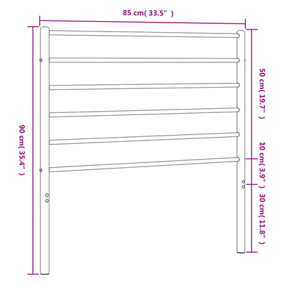 Kopfteil Metall Weiß 80 cm - Pazzar.ch