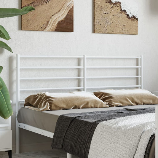 Kopfteil Metall Weiß 120 cm - Pazzar.ch