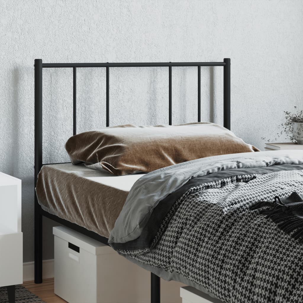 Kopfteil Metall Schwarz 100 cm - Pazzar.ch