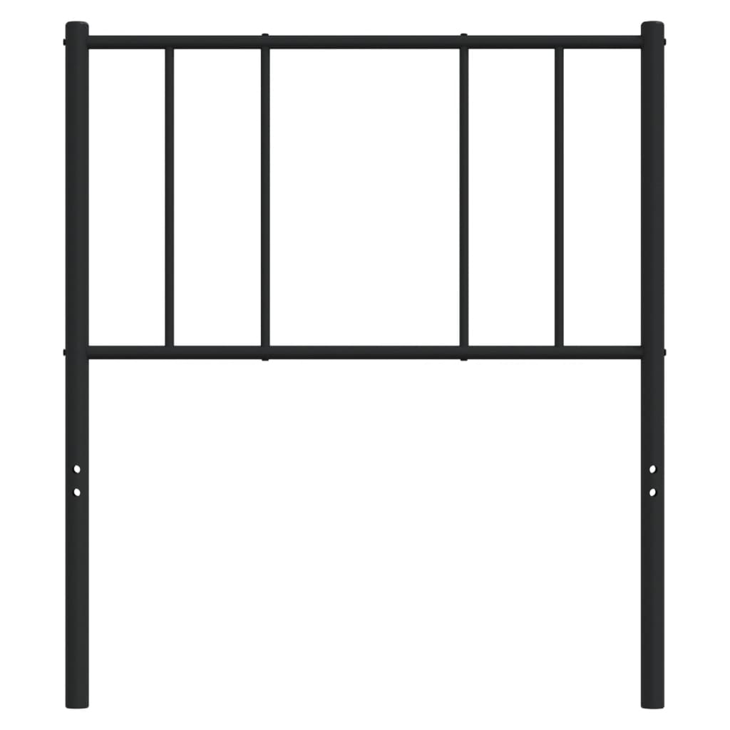 Kopfteil Metall Schwarz 100 cm