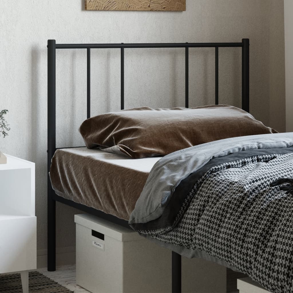 Kopfteil Metall Schwarz 100 cm - Pazzar.ch