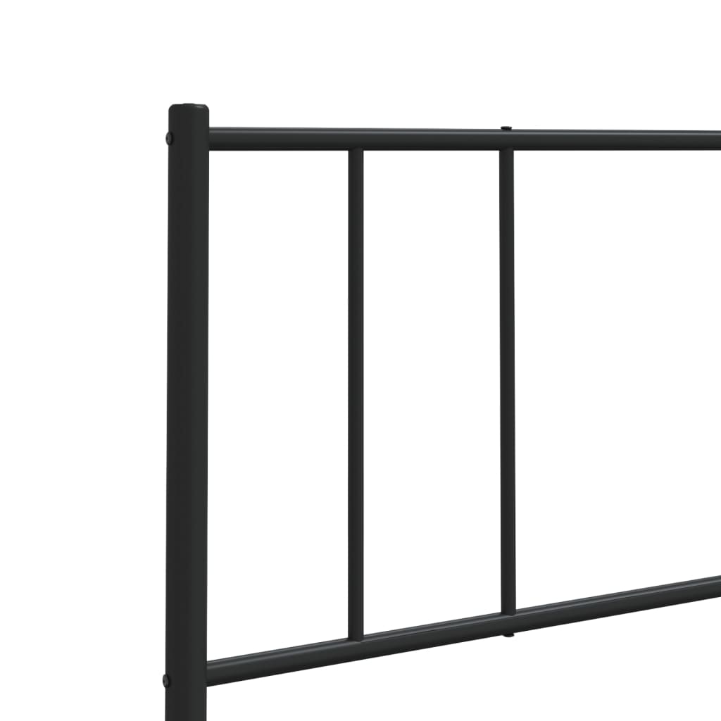 Kopfteil Metall Schwarz 120 cm - Pazzar.ch