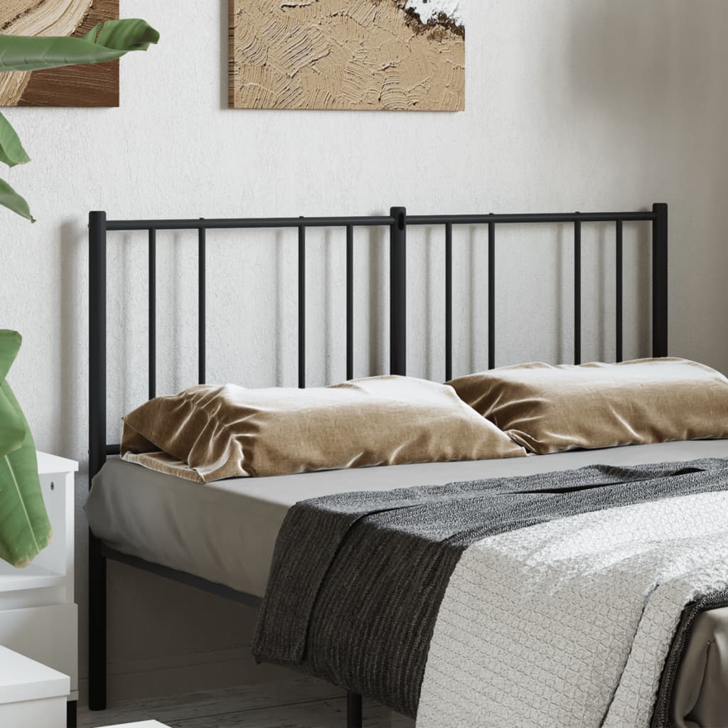 Kopfteil Metall Schwarz 160 cm - Pazzar.ch