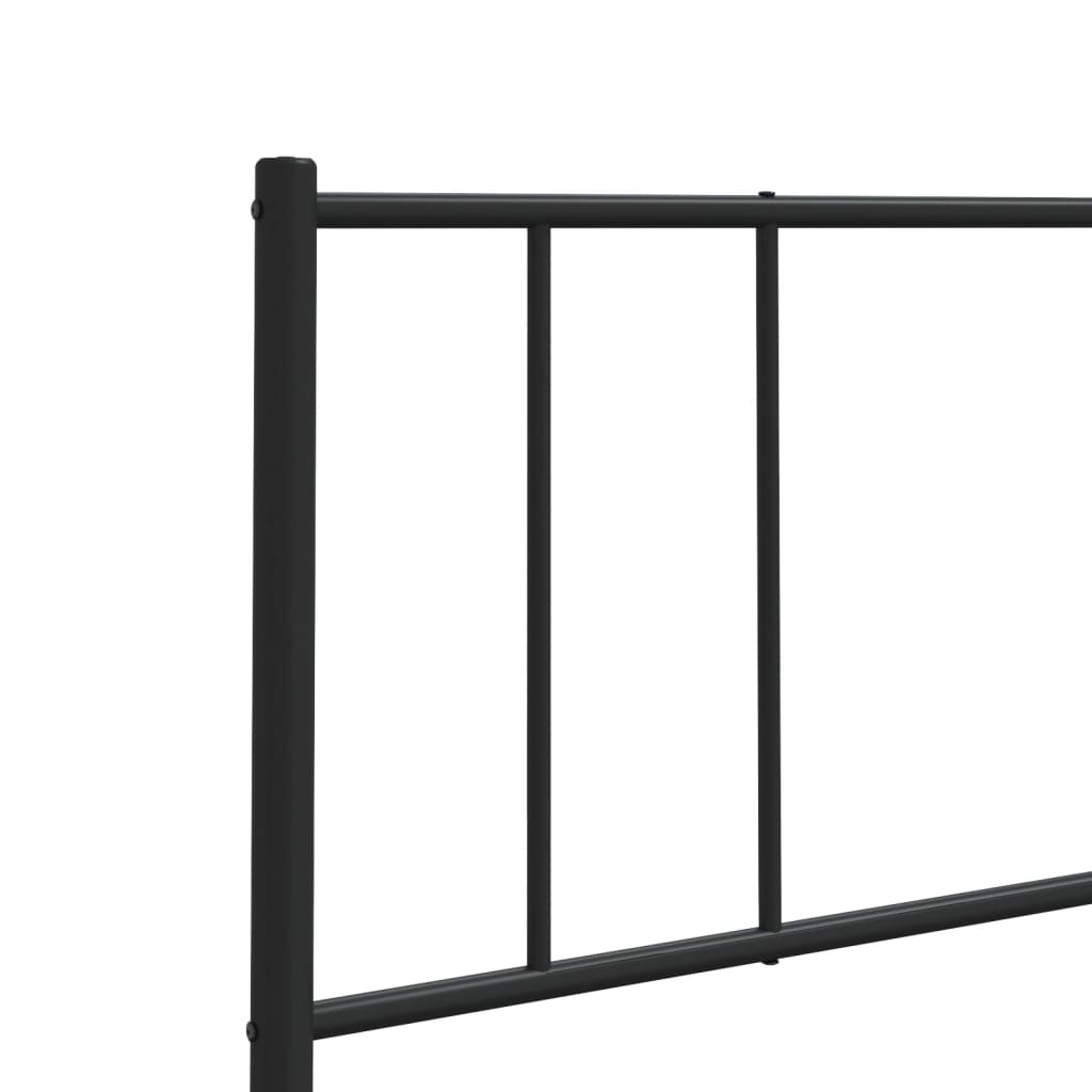 Kopfteil Metall Schwarz 180 cm - Pazzar.ch