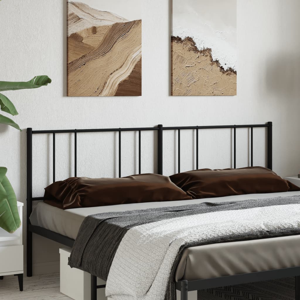 Kopfteil Metall Schwarz 180 cm - Pazzar.ch