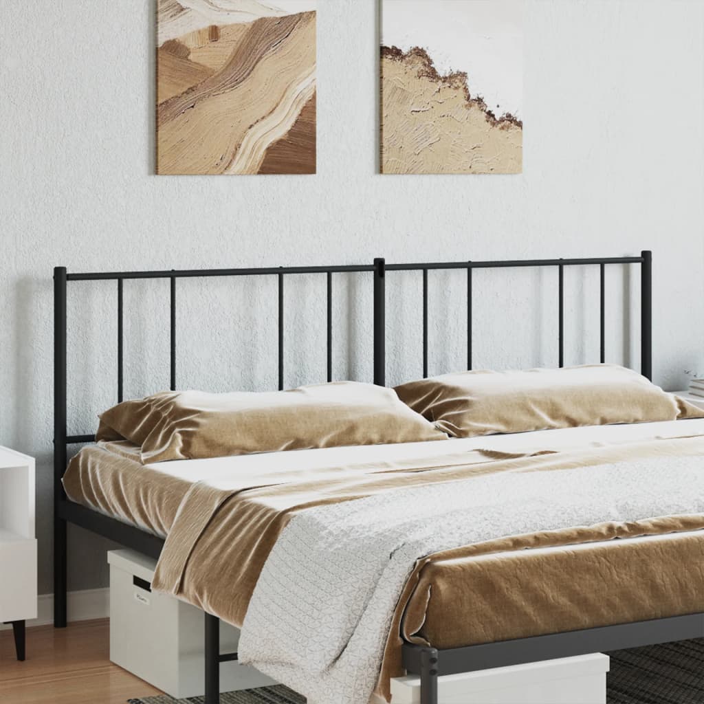 Kopfteil Metall Schwarz 193 cm - Pazzar.ch