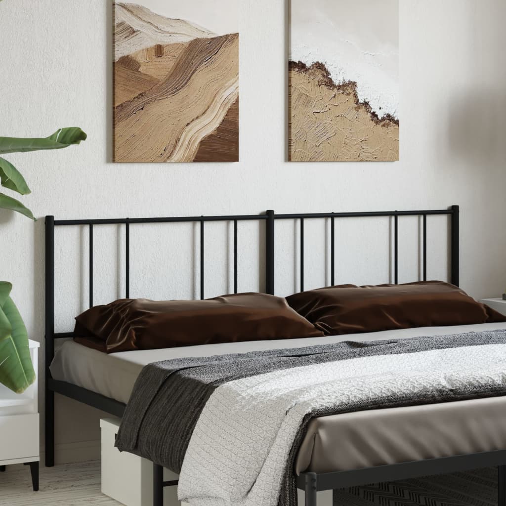 Kopfteil Metall Schwarz 193 cm - Pazzar.ch