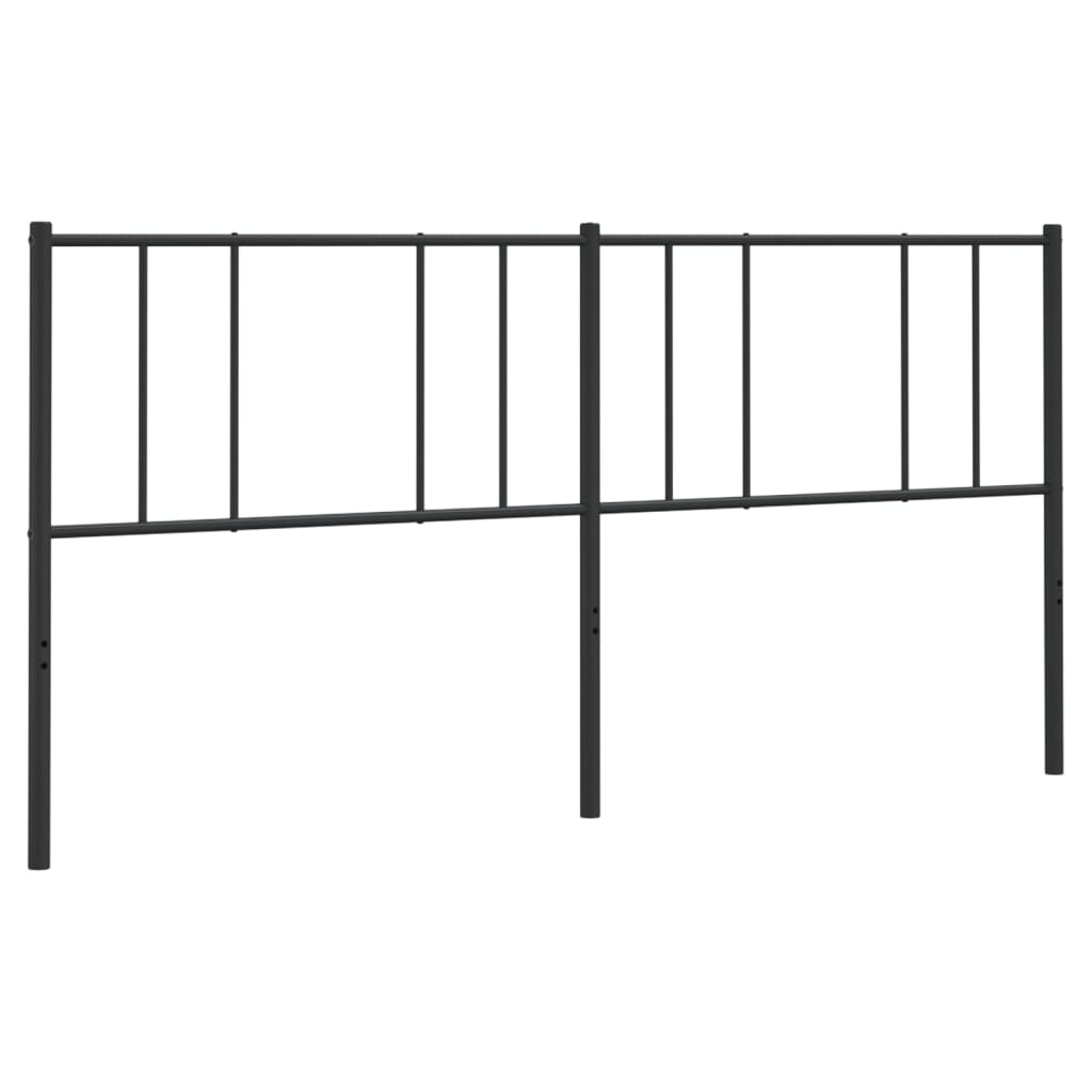 Kopfteil Metall Schwarz 200 cm - Pazzar.ch