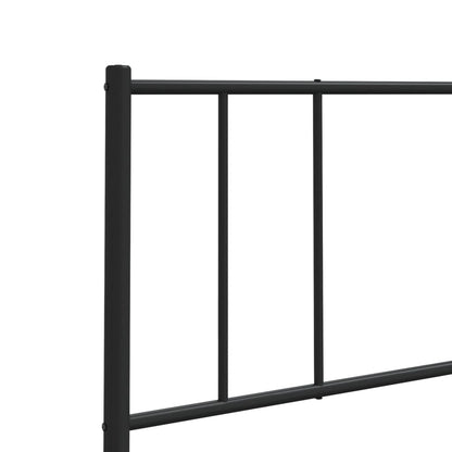 Kopfteil Metall Schwarz 200 cm - Pazzar.ch