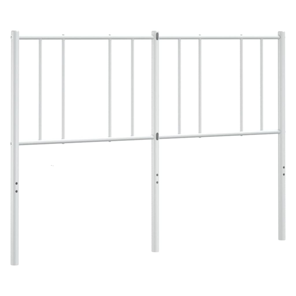 Kopfteil Metall Weiß 120 cm - Pazzar.ch