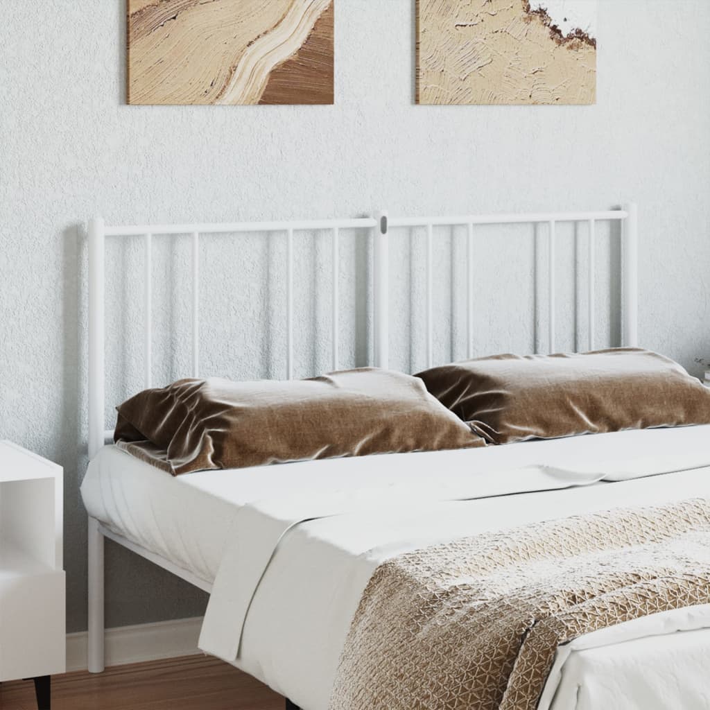Kopfteil Metall Weiß 160 cm - Pazzar.ch