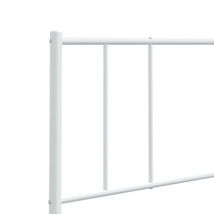 Kopfteil Metall Weiß 160 cm - Pazzar.ch