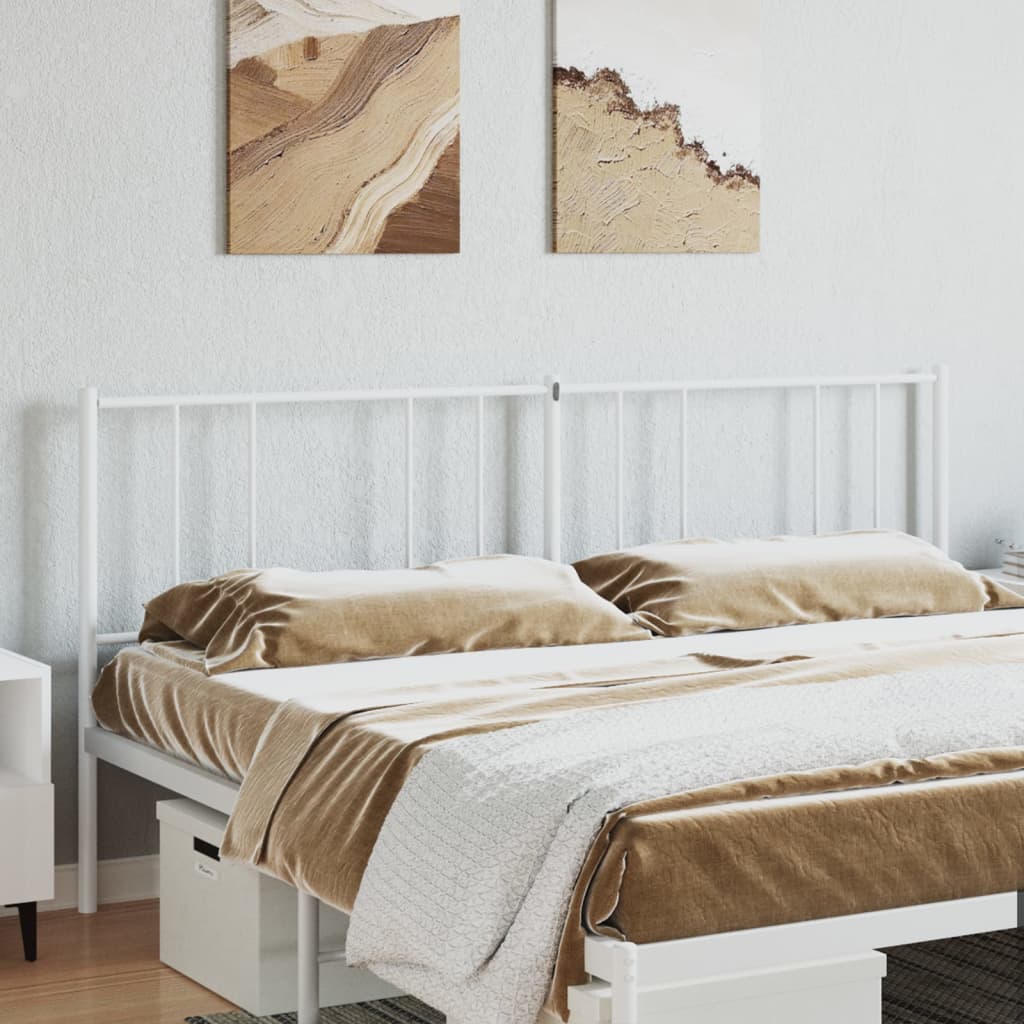 Kopfteil Metall Weiß 193 cm - Pazzar.ch