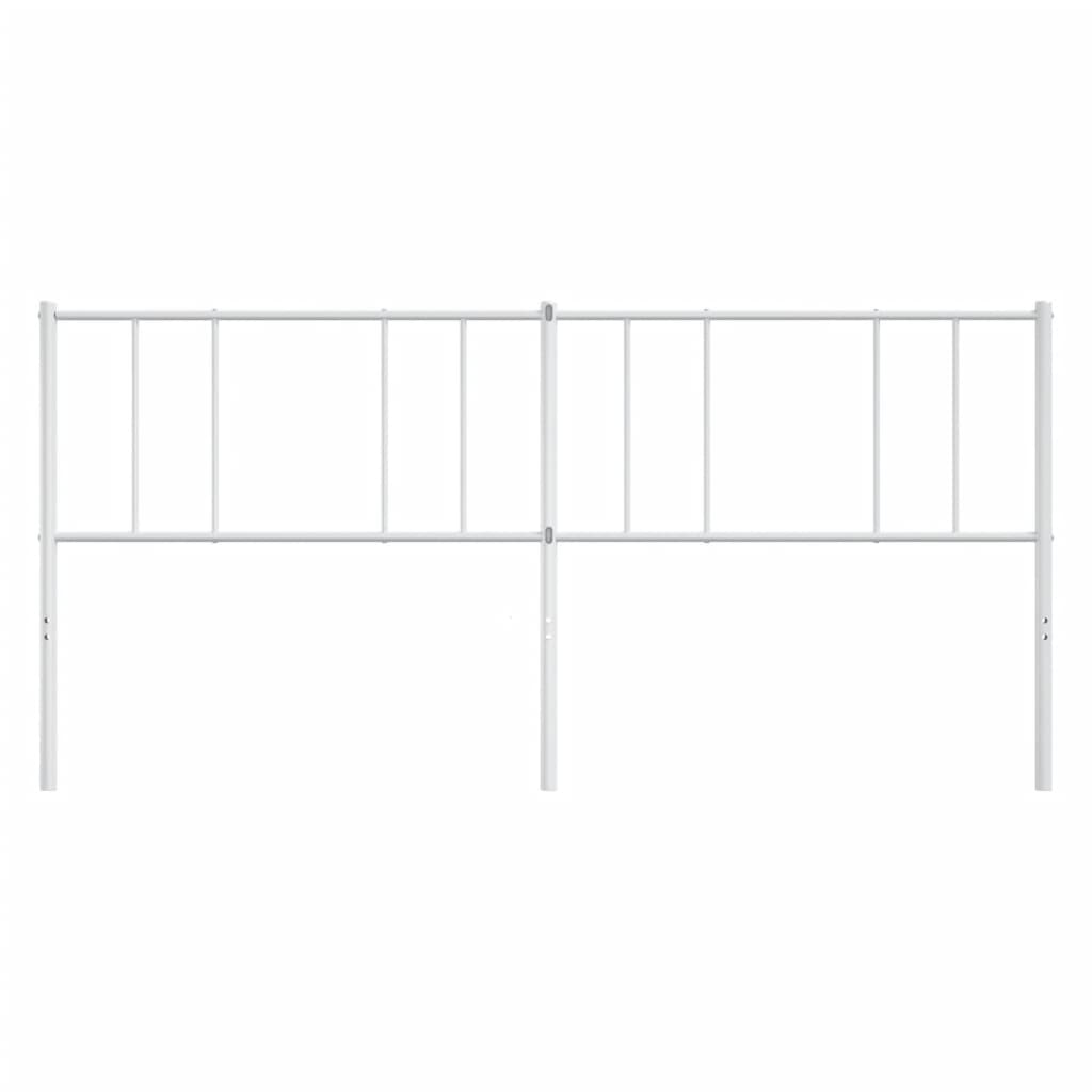 Kopfteil Metall Weiß 193 cm - Pazzar.ch