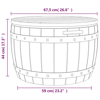 3-in-1 Gartenbox Hellbraun Polypropylen - Pazzar.ch