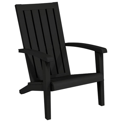Adirondack-Gartenstühle 2 Stk. Schwarz Polypropylen - Pazzar.ch