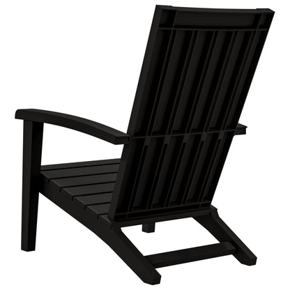 Adirondack-Gartenstühle 2 Stk. Schwarz Polypropylen - Pazzar.ch