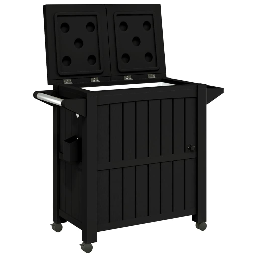 3-in-1 Servierwagen Schwarz Polypropylen - Pazzar.ch