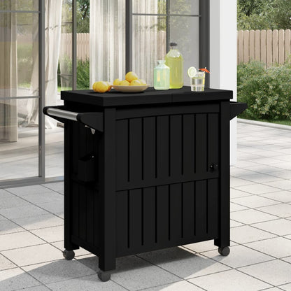 3-in-1 Servierwagen Schwarz Polypropylen - Pazzar.ch
