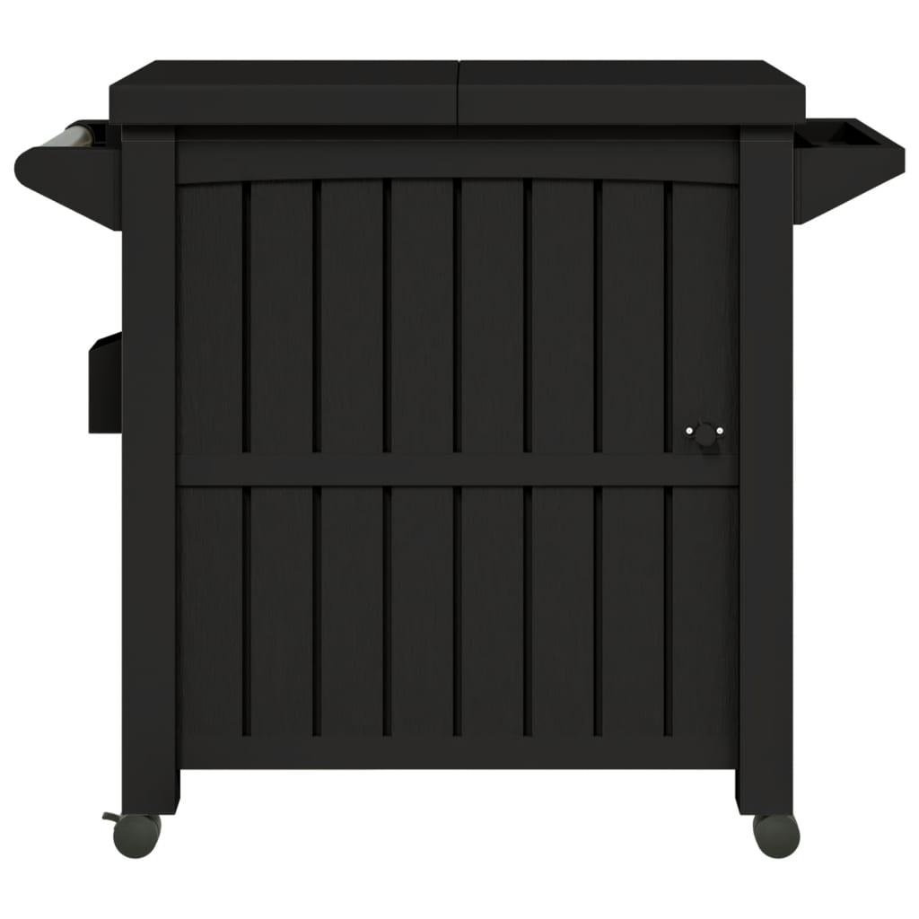 3-in-1 Servierwagen Schwarz Polypropylen - Pazzar.ch