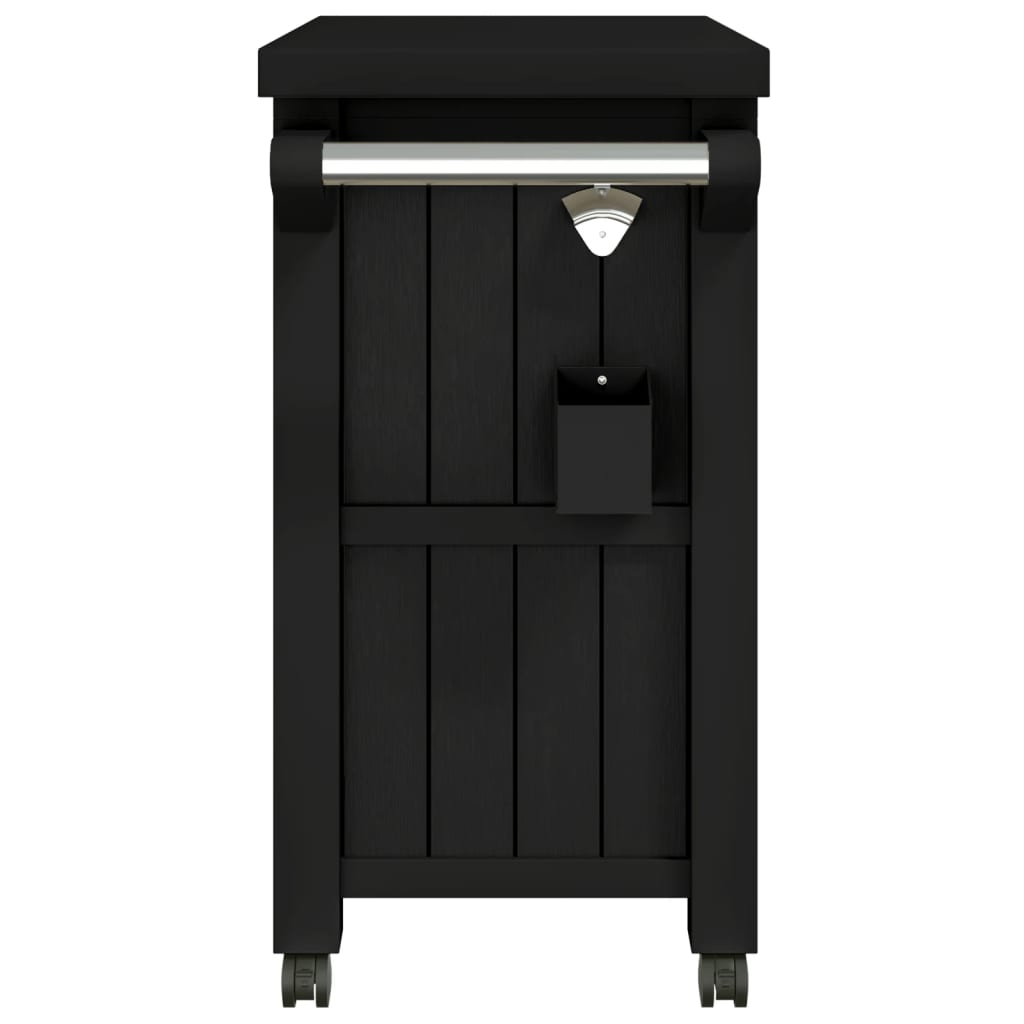 3-in-1 Servierwagen Schwarz Polypropylen - Pazzar.ch