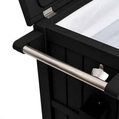 3-in-1 Servierwagen Schwarz Polypropylen - Pazzar.ch