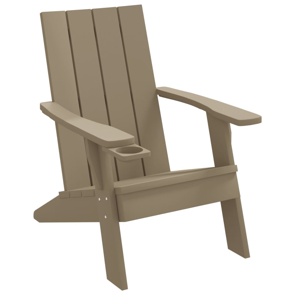 Adirondack-Gartenstuhl Hellbraun 75x88,5x89,5 cm Polypropylen - Pazzar.ch