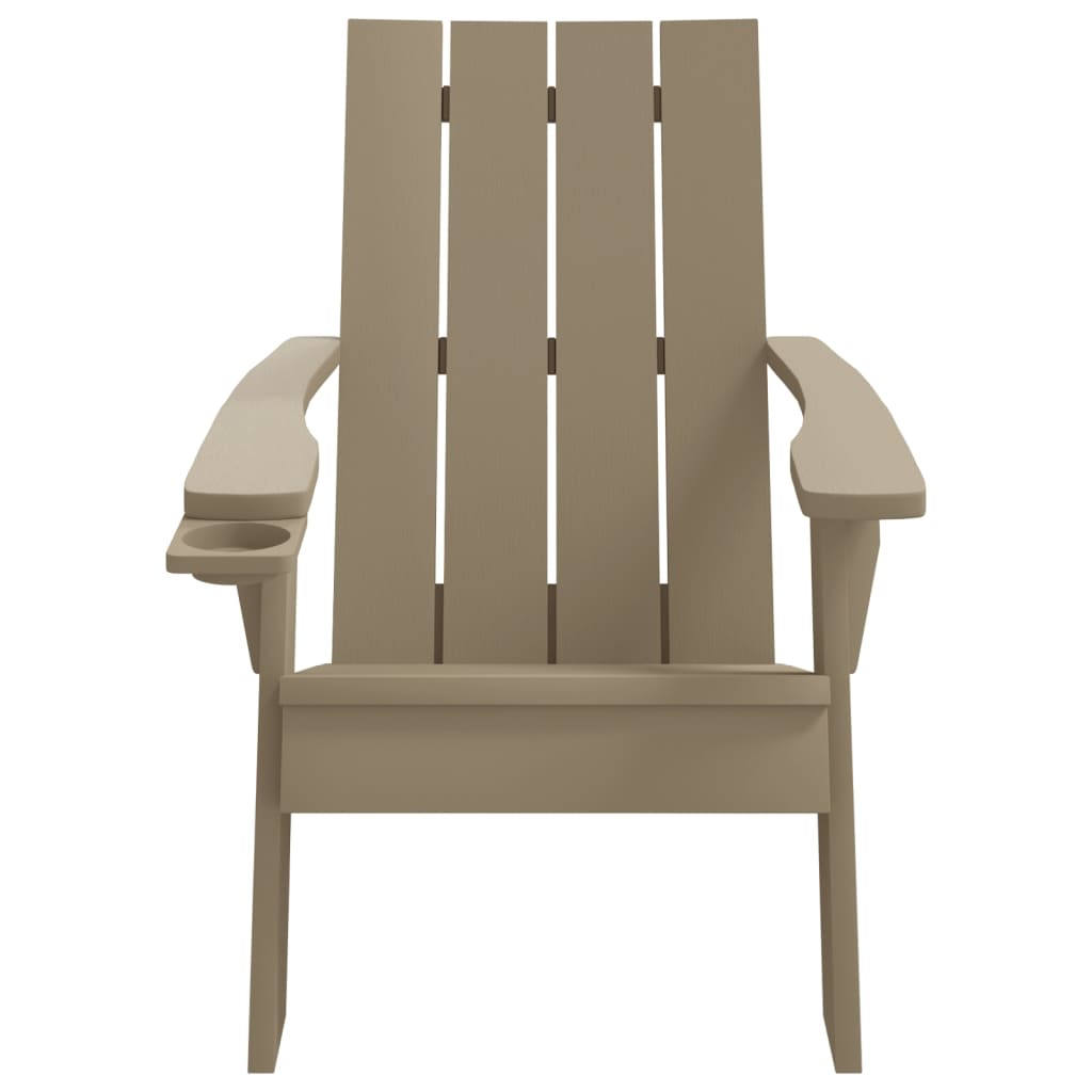 Adirondack-Gartenstuhl Hellbraun 75x88,5x89,5 cm Polypropylen - Pazzar.ch