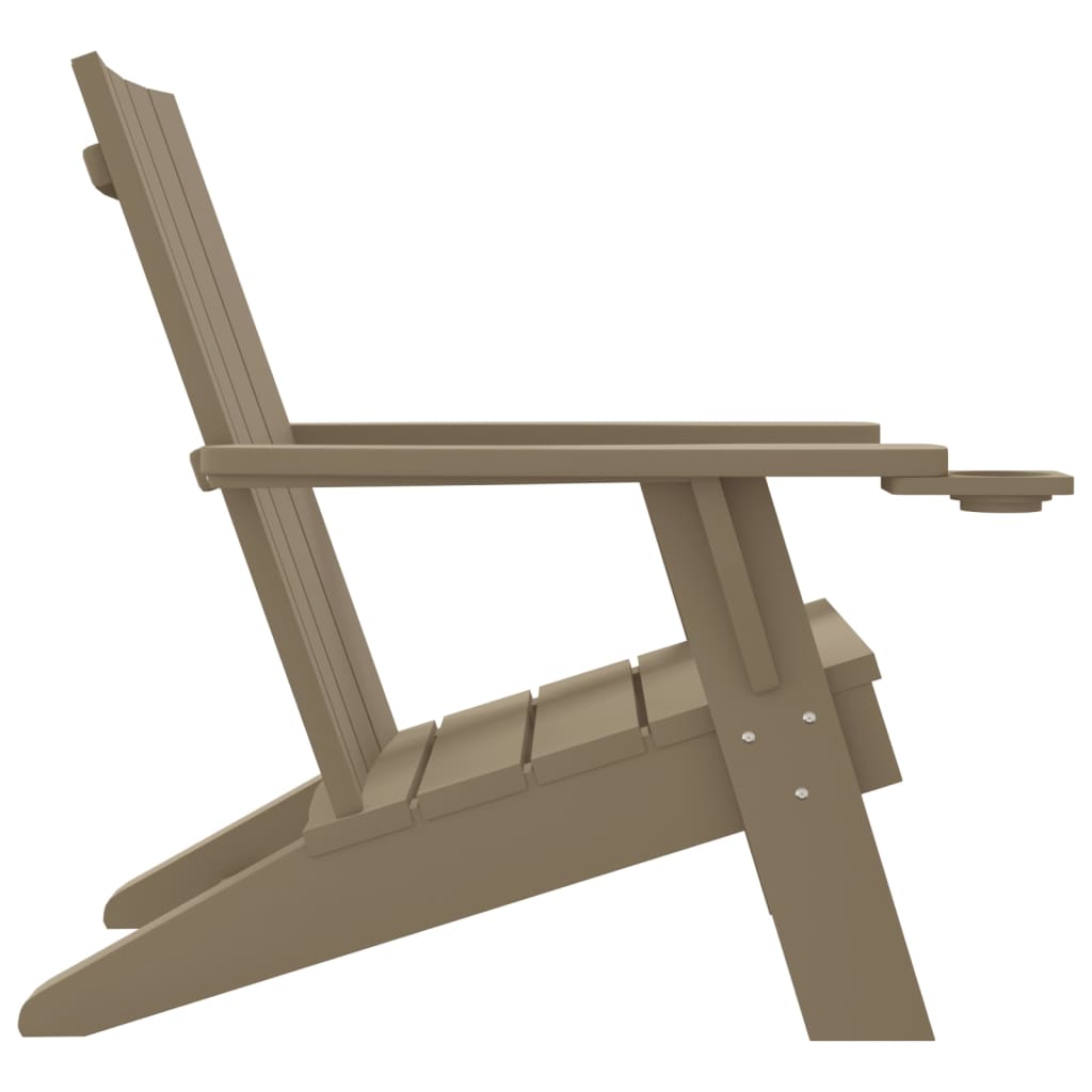 Adirondack-Gartenstuhl Hellbraun 75x88,5x89,5 cm Polypropylen - Pazzar.ch
