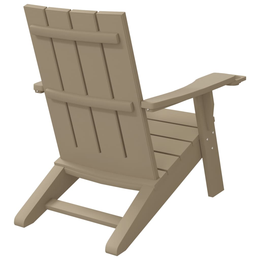 Adirondack-Gartenstuhl Hellbraun 75x88,5x89,5 cm Polypropylen - Pazzar.ch