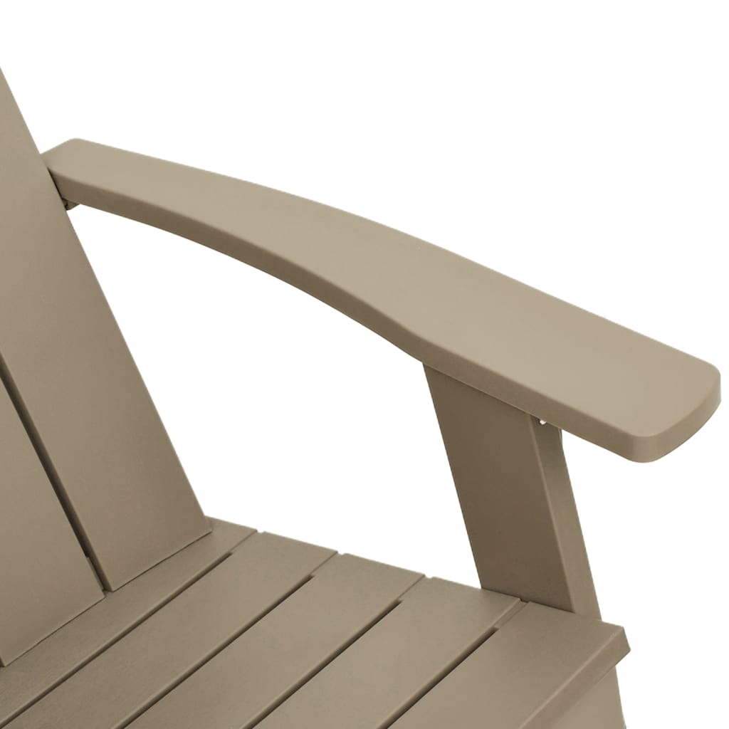 Adirondack-Gartenstuhl Hellbraun 75x88,5x89,5 cm Polypropylen - Pazzar.ch
