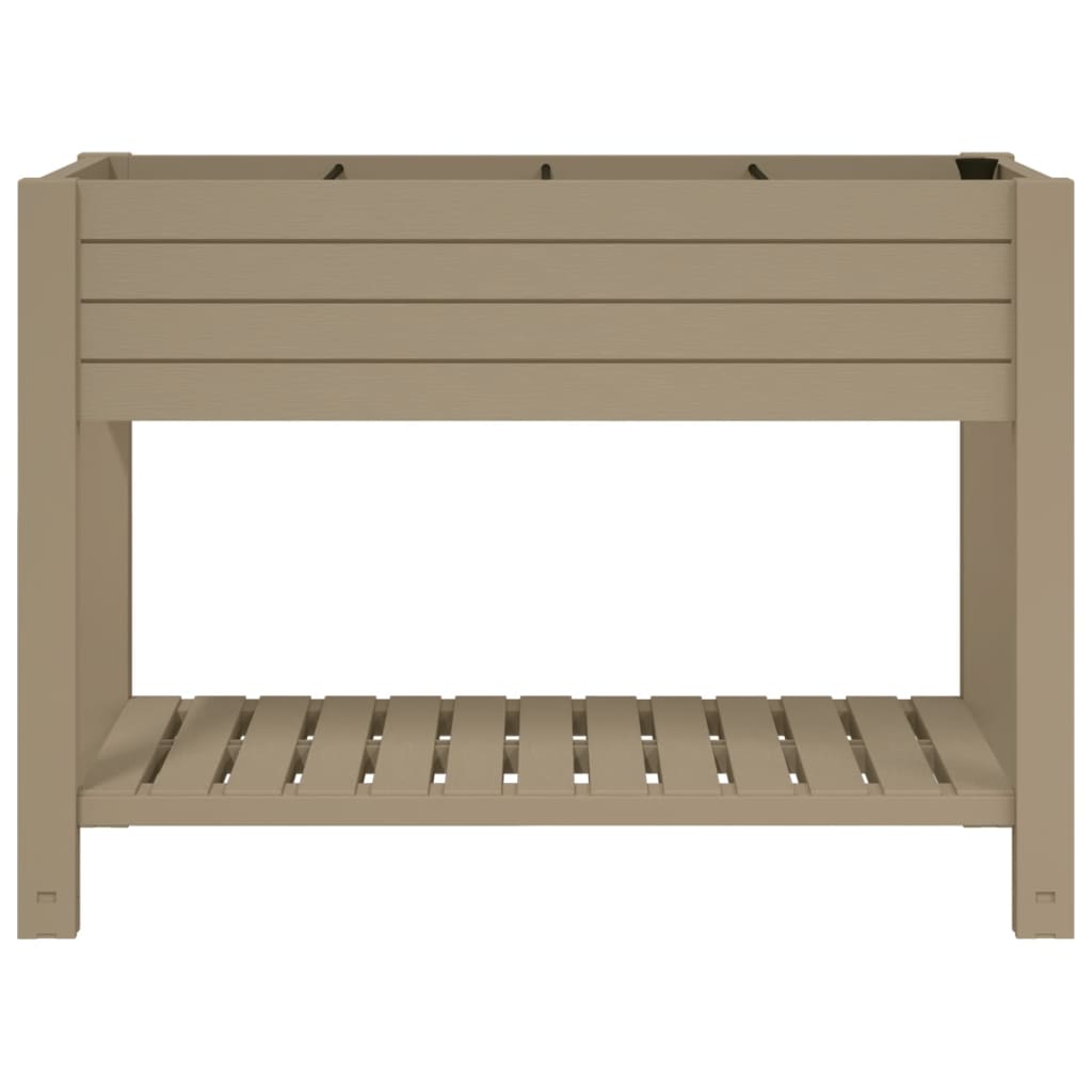Hochbeet Hellbraun 110x45x79 cm Polypropylen - Pazzar.ch