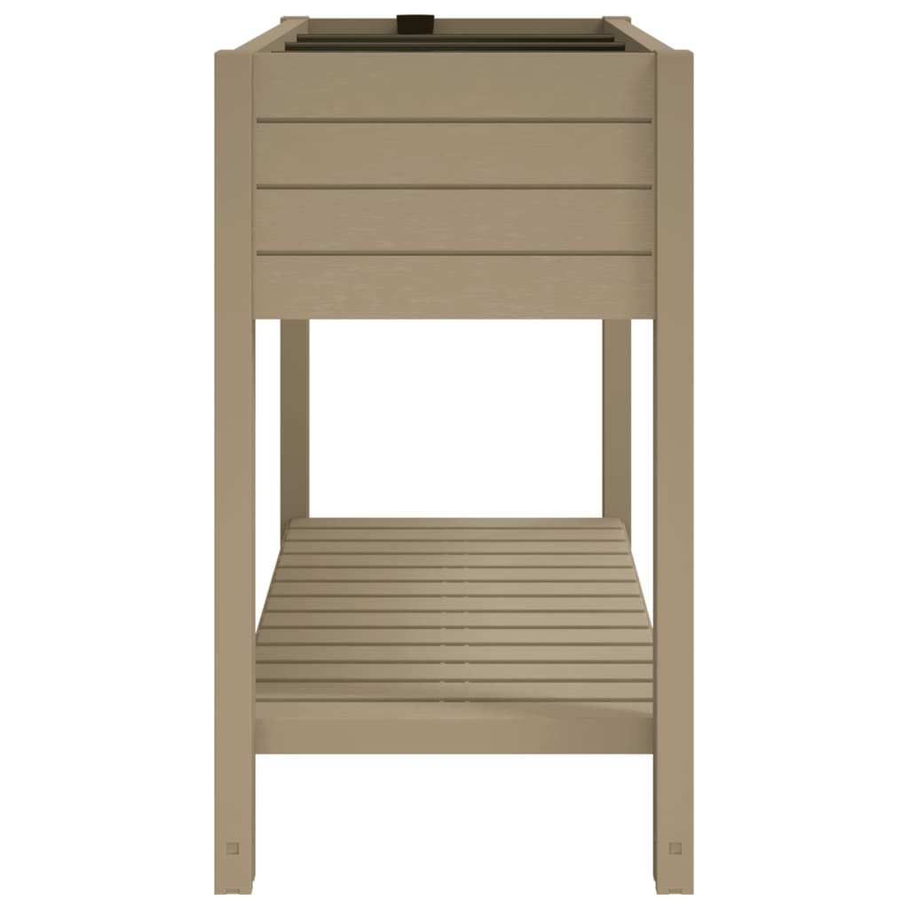 Hochbeet Hellbraun 110x45x79 cm Polypropylen - Pazzar.ch