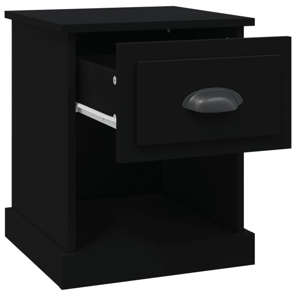 Nachttische 2 Stk. Schwarz 39x39x47,5 cm Holzwerkstoff - Pazzar.ch