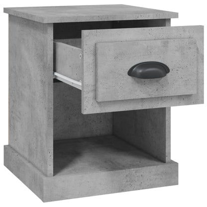 Nachttische 2 Stk. Betongrau 39x39x47,5 cm Holzwerkstoff - Pazzar.ch
