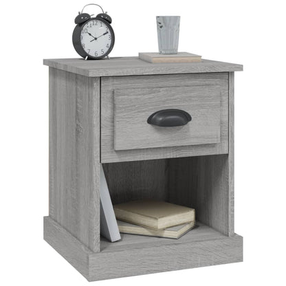 Nachttische 2 Stk. Grau Sonoma 39x39x47,5 cm Holzwerkstoff - Pazzar.ch
