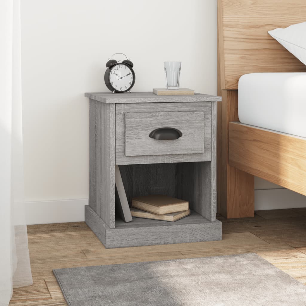 Nachttische 2 Stk. Grau Sonoma 39x39x47,5 cm Holzwerkstoff - Pazzar.ch