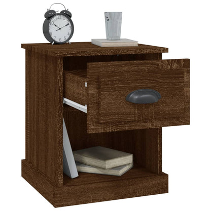 Nachttisch Braun Eichen-Optik 39x39x47,5 cm Holzwerkstoff - Pazzar.ch
