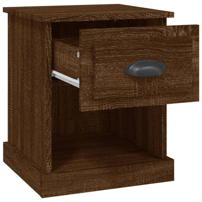 Nachttisch Braun Eichen-Optik 39x39x47,5 cm Holzwerkstoff - Pazzar.ch