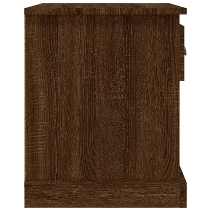 Nachttisch Braun Eichen-Optik 39x39x47,5 cm Holzwerkstoff - Pazzar.ch