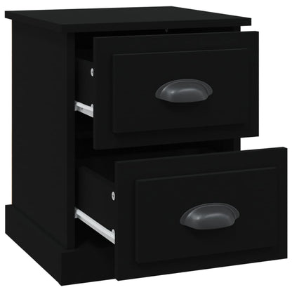 Nachttische 2 Stk. Schwarz 39x39x47,5 cm Holzwerkstoff - Pazzar.ch