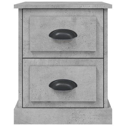 Nachttische 2 Stk. Betongrau 39x39x47,5 cm Holzwerkstoff - Pazzar.ch