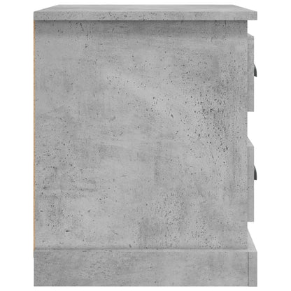 Nachttische 2 Stk. Betongrau 39x39x47,5 cm Holzwerkstoff - Pazzar.ch