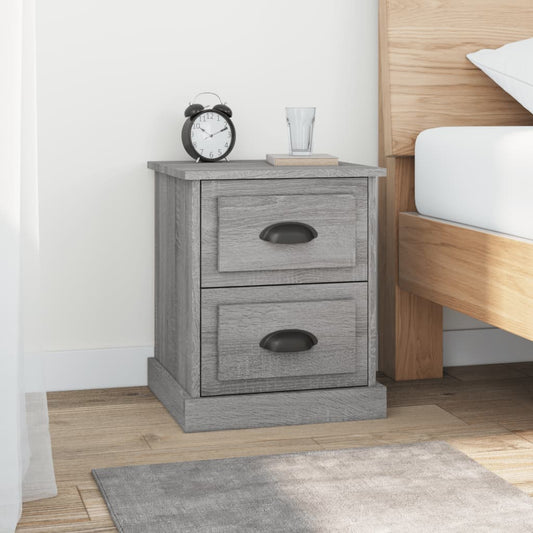 Nachttische 2 Stk. Grau Sonoma 39x39x47,5 cm Holzwerkstoff - Pazzar.ch