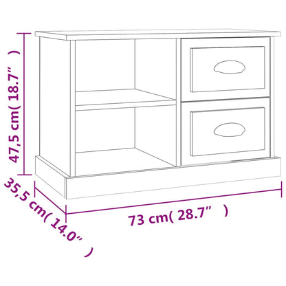 TV-Schrank Weiß 73x35,5x47,5 cm Holzwerkstoff - Pazzar.ch