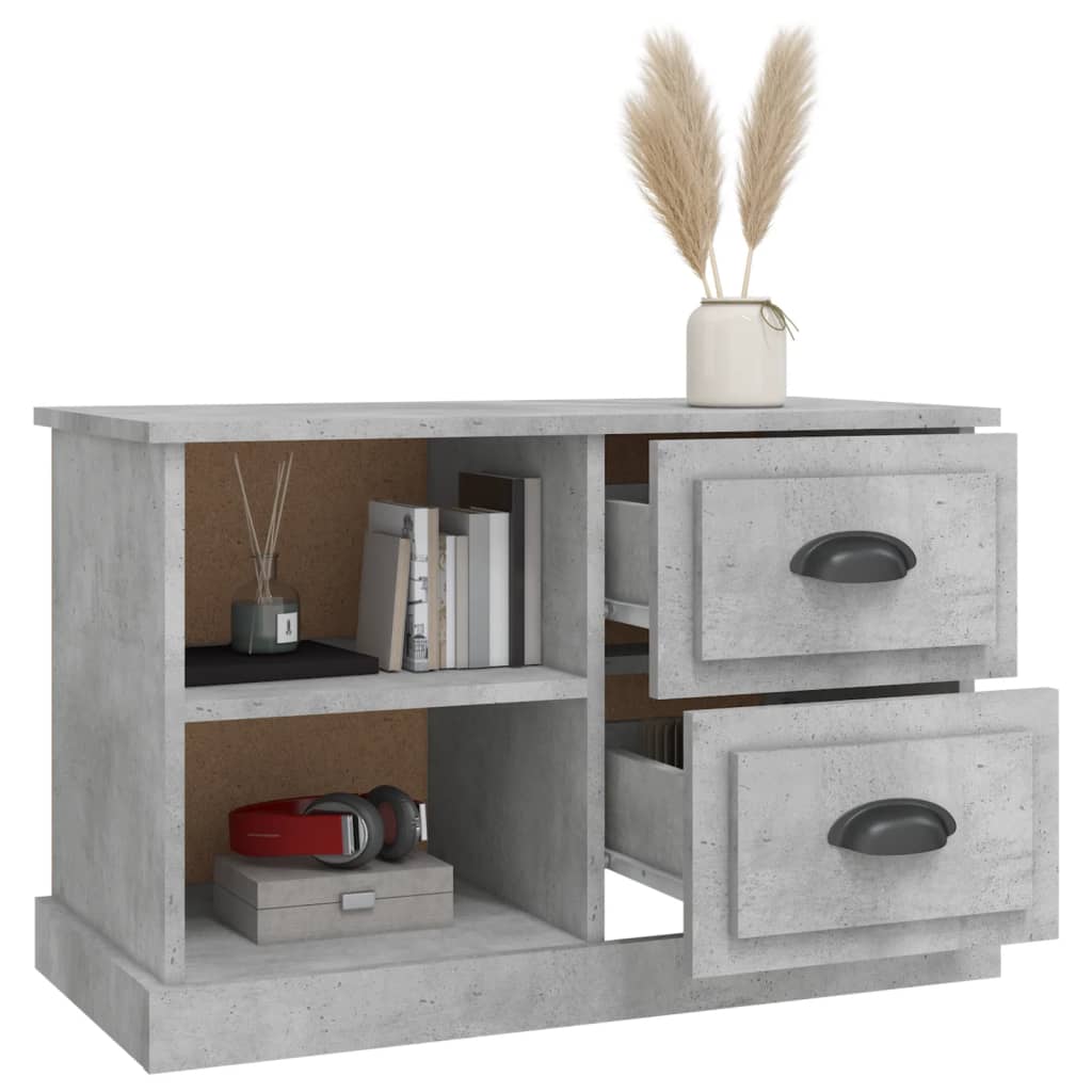 TV-Schrank Betongrau 73x35,5x47,5 cm Holzwerkstoff - Pazzar.ch