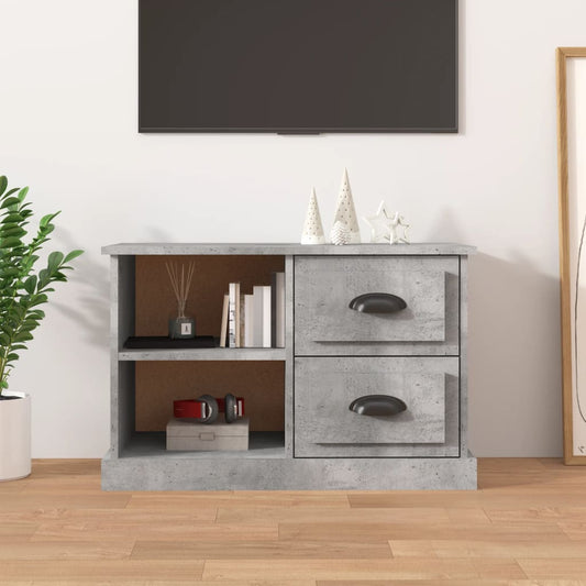TV-Schrank Betongrau 73x35,5x47,5 cm Holzwerkstoff - Pazzar.ch
