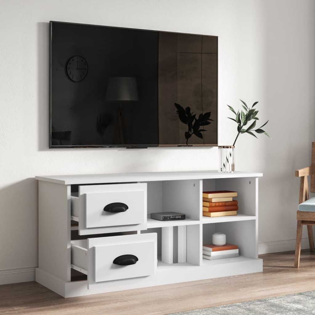 TV-Schrank Weiß 102x35,5x47,5 cm Holzwerkstoff - Pazzar.ch