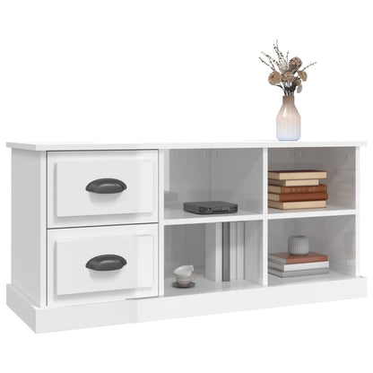 TV-Schrank Hochglanz-Weiß 102x35,5x47,5 cm Holzwerkstoff - Pazzar.ch