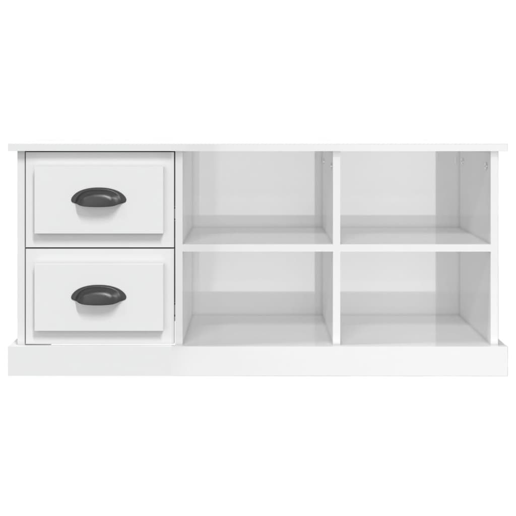 TV-Schrank Hochglanz-Weiß 102x35,5x47,5 cm Holzwerkstoff - Pazzar.ch
